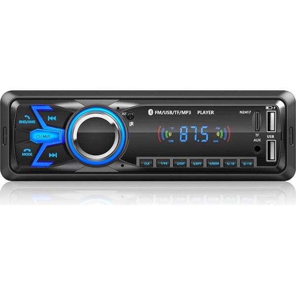 Bluetooth radio, 1 DIN auto radio