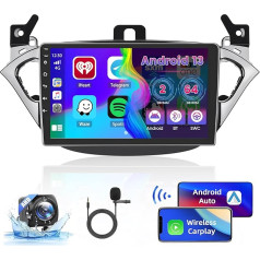 2GB + 64GB Android 13 auto radio Opel Corsa 2015-2019 / Opel Adam 2013-2016 Radio bezvadu Apple CarPlay Android auto Bluetooth 9 collu ekrāns auto radio ar navigāciju atpakaļgaitas kamera