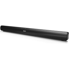 SHARP HTSB95 2.0 Soundbar 40 W USB Bluetooth HDMI HDMI optiskais Aux-In 3,5 mm platums 80 cm melns