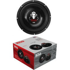 1 x Audio Systems P80DVC zemfrekvences skaļrunis 20,00 cm 200 mm 8 collu dubultā spole 4+4 Ohm 500 W RMS 1000 W Max 88 dB Spl bagāžnieka vākam