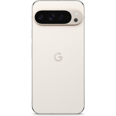 Google Pixel 9 Pro XL - Android viedtālrunis ar Gemini bez SIM kartes bloķēšanas, trīskāršu aizmugurējās kameras sistēmu, 24 stundu akumulatora darbības laiku un 6,8 collu Super Actua displeju - Porcelāns, 512 GB