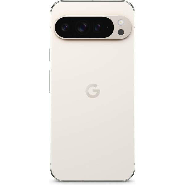 Google Pixel 9 Pro XL - Android viedtālrunis ar Gemini bez SIM kartes bloķēšanas, trīskāršu aizmugurējās kameras sistēmu, 24 stundu akumulatora darbības laiku un 6,8 collu Super Actua displeju - Porcelāns, 512 GB