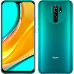 Redmi 9 viedtālruņa kamera 6,53 collu Full HD + 5020 mAh ekrāns (okeāna zaļš, 3 GB + 32 GB)