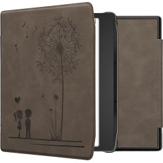 kwmobile Korpuss saderīgs ar Pocketbook Era/Era Colour Case - Mākslīgās ādas vāciņš - Dandelion Love Grey