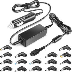 TAIFU 12V-24V auto lādētājs līdzstrāvas lādētājs klēpjdatoram HP Dell Dell Lenovo Acer Chromebook ASUS Samsung Samsung Sony Universālais adapteris 90W 18V 19,5V 20V JBL Yamaha Sony Soundbar skaļrunim Auto barošanas avots Uzlādes kabelis