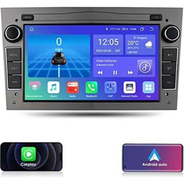 KooDux Android 12 auto radio Opel Antara/Astra H/Combo/Vectra C, 8 Core 7