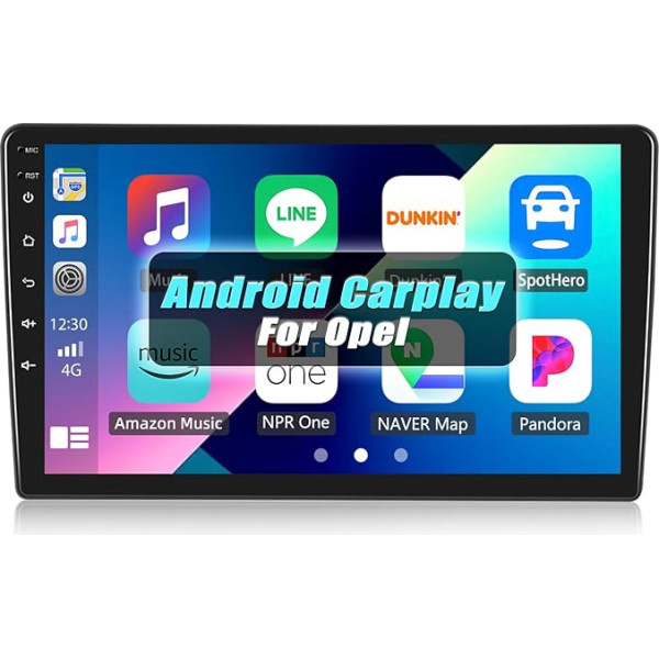 SIXWIN 2+32G Android 13 auto radio Opel Zafira/Antara/Astra 2006-2010 ar Carplay/Android Car/Mirrorlink, 9 collu kapacitīvais skārienjūtīgais skārienekrāns Atbalsta WiFi GPS FM Bluetooth SWC