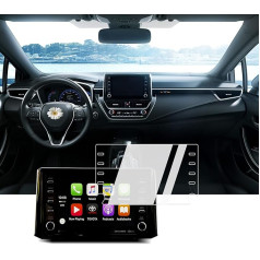 BIXUAN 8 collu ekrāna aizsargplēve saderīga ar Toyota Corolla E210 2019 2020 2021 Yaris Cross 2020-2024 GPS Navigation Film Navigation Protective Film Transparent 9H rūdīta stikla aizsardzība pret