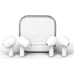 Avantalk Infinity - divas Bluetooth austiņas ar aktīvo trokšņu slāpēšanu un daļēji iebūvētas bezvadu austiņas, LE audio, aptX Adaptive & Low Latency, lietotņu vadība, ideāli piemērotas braukšanai uz darbu un ceļojumiem