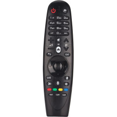 Rezerves tālvadības pults priekš AN-MR600 AN-MR600G AM-HR600 AM-HR650A TV, viedā TV tālvadības pults, kas saderīga ar AN-MR600 AN-MR600 AN-MR600G AM-HR600 AM-HR600 AM-HR650A