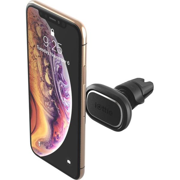 iOttie iTap 2 Magnētiskais gaisa ventilācijas turētājs automašīnā iPhone XS Max R 8 Plus 10W, Samsung Galaxy S10 E S9 S8 Plus Edge, Note 9