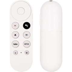 G9N9N Voice Remote Control Compatible with Google Chromecast TV 4K 2020 Snow GA01920 with Netflix and YouTube Buttons, Replacement for GA01409-US Devices up to GA02464-US