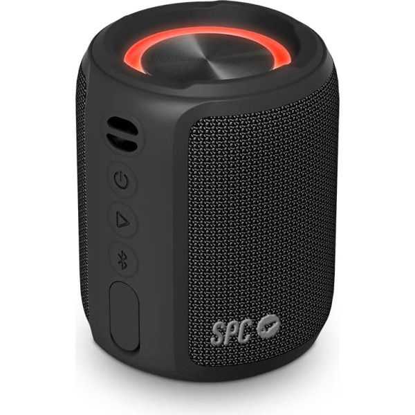 SPC Sound Powerpool Pārnēsājams bezvadu Bluetooth brīvroku komplekts Kompakta izmēra gaismas gredzens 20 stundu akumulatora darbības laiks 14W IPX7 ūdens aizsardzība True Wireless Stereo Hands-free USB-C