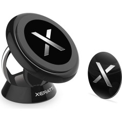 Xeratti Car Mount | Premium Universal Magnetic Dashboard Mount for Mobile Phones & Tablets, Apple iPhone 11, XR XS X MAX, Samsung Galaxy S10, S9, S8, OnePlus, viedtālruņa galda turētājs