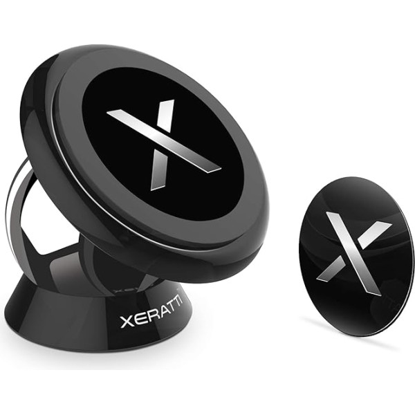 Xeratti Car Mount | Premium Universal Magnetic Dashboard Mount for Mobile Phones & Tablets, Apple iPhone 11, XR XS X MAX, Samsung Galaxy S10, S9, S8, OnePlus, viedtālruņa galda turētājs