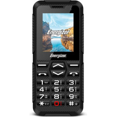 Energizer HARDCASE H10 - Atbloķēts 2G mobilais tālrunis - Pasaules - ES/UK/ASV kontaktligzdas (Ekrāns: 1,80 collas - 32 MB - Divas SIM kartes), melns