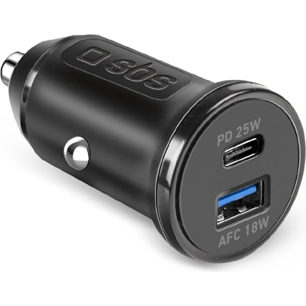 SBS 25 vatu lādētājs, lādētājs iPhone, Samsung, Xiaomi, Oppo mobilajiem tālruņiem, USB-C lādētājs mobilajiem tālruņiem un planšetdatoriem, USB-A 18 vatu ātras uzlādes izeja