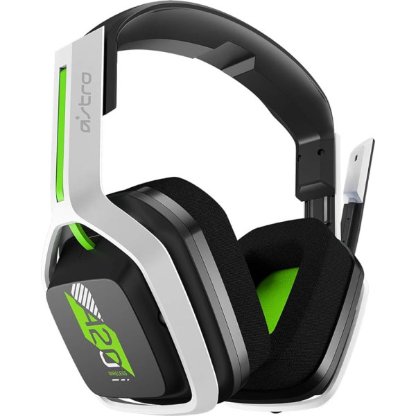 ASTRO Gaming A20 Wireless Headset Gen 2 priekš Xbox X|S/Xbox One/PC/Mac - Baltas/zaļas krāsas