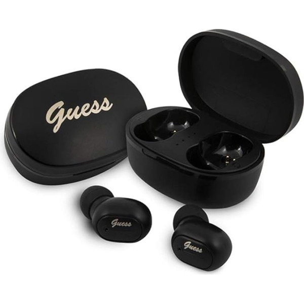 Guess GUTWST30BK TWS Bluetooth austiņas + dokstacija melna