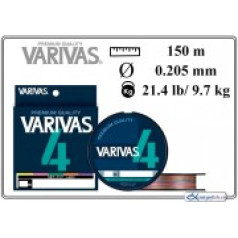 Pītā aukla VARIVAS x4 PQ M - 1.5