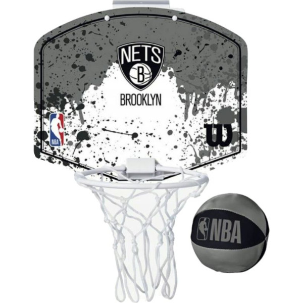 Mini NBA Team Brooklyn Nets Mini Hoop basketbola grozs WTBA1302BRO / Viens izmērs