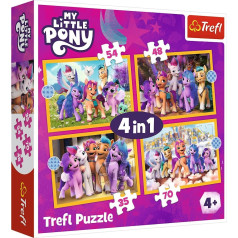 Puzzle 4in1 iepazīsties ar poniju ponijiem