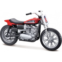 Metāla modelis hd 1972 xr750 sacīkšu motocikls 1/18