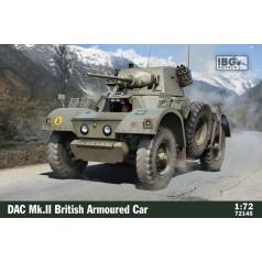 Plastmasas modelis dac mk.ii britu bruņumašīna 1/72