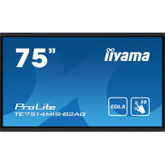 Interaktīvais monitors 75 collu te7514mis-b2, infrasarkanais,50pt,va,4k,7h,wifi,mic,usb android 13, google edla