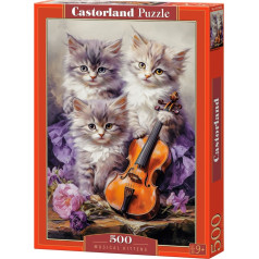 Puzzle 500 elementi kaķi ar vijoli