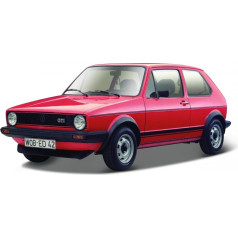 Metāla modelis volkswagen golf mk1 gti 1979 sarkans 1/24