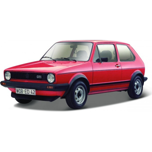 Metāla modelis volkswagen golf mk1 gti 1979 sarkans 1/24