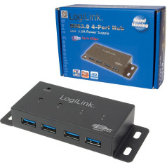 Centratorius 4xusb3.0 aktyvus metalinis korpusas