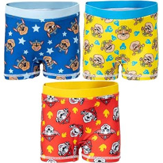 Paw Patrol Chase Marshall Rubble Baby Boys 3 paka peldšorti, 18 mēn. zili