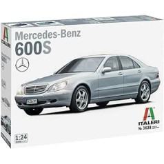 Italeri 3638S 1:24 Mercedes Benz 600S, Modeļu veidošanas komplekts, Stāvu modeļu veidošana, Amatniecība, Hobijs, Līmēšana, Plastmasas Komplekts, Detalizēti