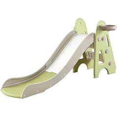 Children's Slide, 2-in-1 Children's Slide, Water Slide, Toddler Slide, Rounded Corners & Edges for Indoor & Outdoor Children's Slide (A-Green)