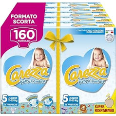 Carezza Baby Comfort Junior | 5. izmērs (11-25 kg) | 160 autiņi