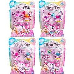 Twisty Petz — 3 bērnu kabrioletu rokassprādzes komplektā — dažādas, vienas, daudzkrāsainas