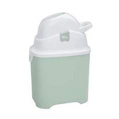 Diaperchamp One Nappy Bin – Odour-Proof – Without Refill Cassettes – Works with Normal Conventional Bags / Bin Liners – for Approx. 30 Nappies – Mint / White