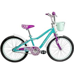 Schwinn Elm Toddler Kids 20 collu velosipēds ar regulējamu riepu sēdekli un stabilizatoriem nav iekļauts komplektā — zils