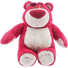 Disney Store mīkstā rotaļlieta Lotso cuddly Bear, Toy Story, 34 cm / 13 collas, mīksts plīša materiāls ar izšuvumu un zemeņu smaržu, piemērots visu vecumu cilvēkiem