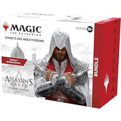 Magic: The Gathering — Assassin's Creed komplekts | 9 Beyond Boosters + aksesuāri | Tirdzniecības kāršu spēle no 13 (vācu versija)