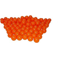 100 Organic Ball Pit Balls Made from Renewable Sugarcane Raw Materials (8 cm Diameter, Orange)