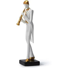 HAUCOZE Music Figures Sculpture Modern Decor Statue Living Room Art Arts Polyresin Gift 25 cm