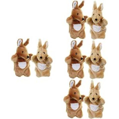 Vaguelly 8 STK Plüsch Handpuppe Baby-Kleinkind-Spielzeug Tierkopf Plüsch Fingerpuppe Kinderpuppen Handpuppen Spielzeuge Cartoon-Tiere-Marionette Kindertierspielzeug Puzzle schmücken Flanell