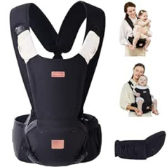 Bebamour Baby Carrier 0-36 mēneši, melns