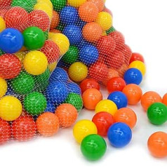 LittleTom 300 Colourful Balls for Ball Pit 7 cm Baby Balls Plastic Balls Baby Play Balls