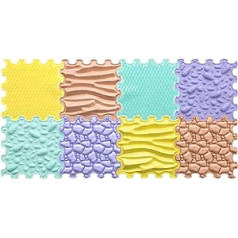 ORTOTO Massage Puzzle Floor Mats - Orthopaedic Play Mat for Children and Adults, Sensory Play, Children's Play Mats, Play Mat Set (Calm Pastel)