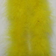 5 Pieces/Lot 200 cm (79 quot;) Lime Green Chicken Feather Strips Wedding Feather Boa Turkey Feather Boa H-Yellow