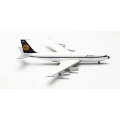 herpa 572019 Lidmašīnas vēsture Lufthansa Boeing 707-400 lidmašīnas modeļu ēka Miniatūrie modeļi kolekcionējami daudzkrāsaini